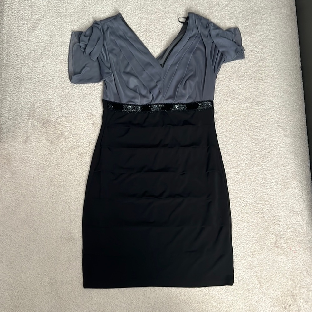 Black and grey dress